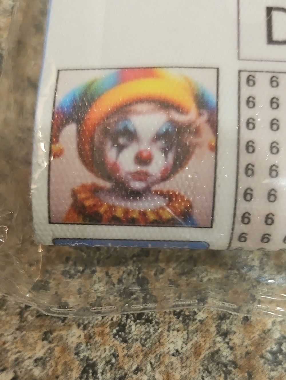 5D DIAMOND ART Whimsical Clown Jester Art Print - Multicolor Home Wall Art